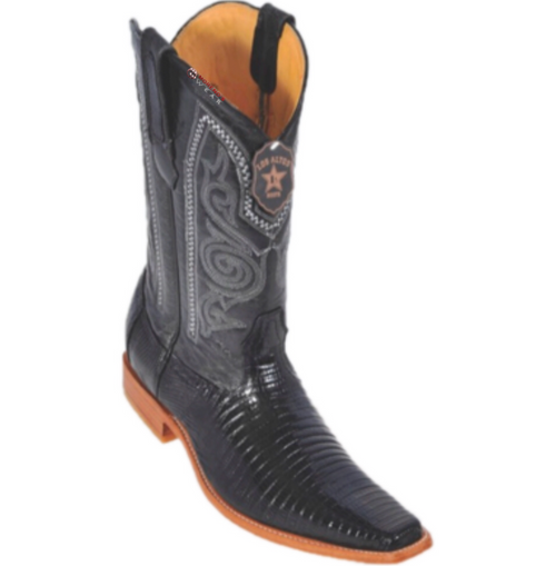Men's Los Altos Teju Lizard Boots Versace Square Toe