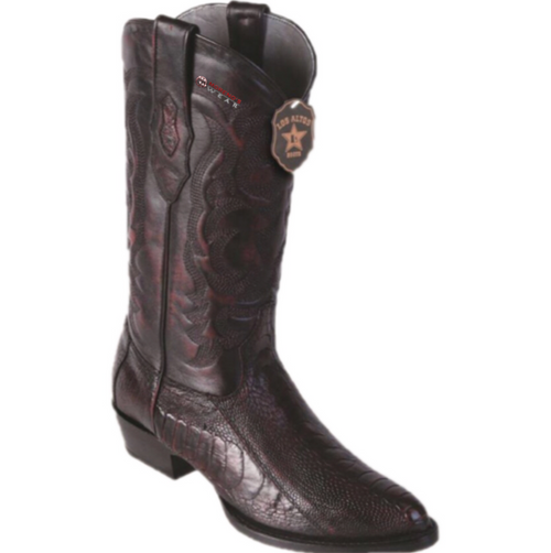 Men's Los Altos Ostrich Leg Boots Round Toe