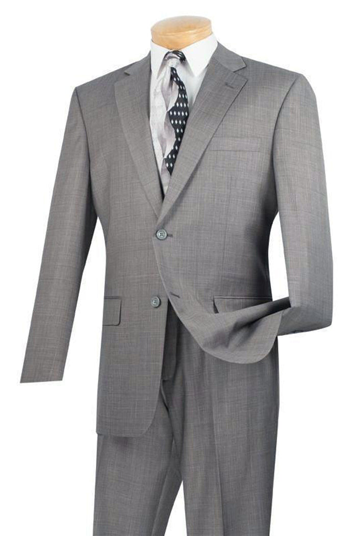 Mens 2 Button Modern Fit Texured Weave Suit in Burgundy by Vinci