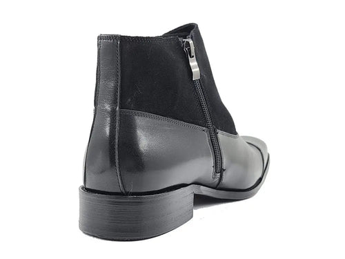 Carrucci Calf & Suede Three Buckles Monk Chukka Boot