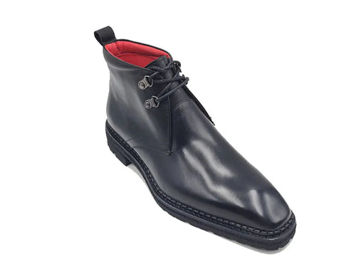 Carrucci Calfskin Chukka Boot with Lug Sole
