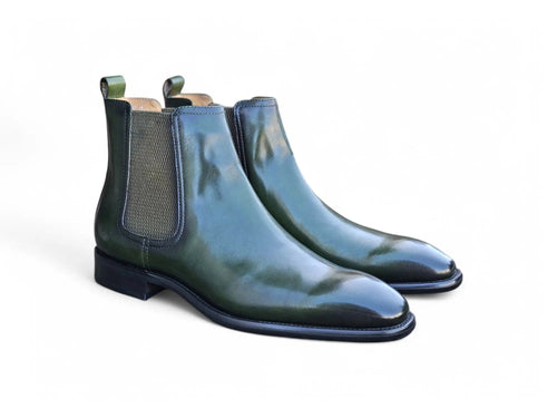 Carrucci Calfskin Leather Chelsea Boot