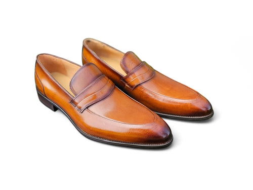 Carrucci Calfskin Modern Classic Penny Loafer