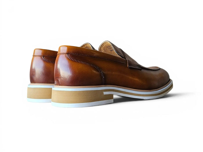 Carrucci Penny Loafer: Premium Calfskin Leather - [Color if applicable]