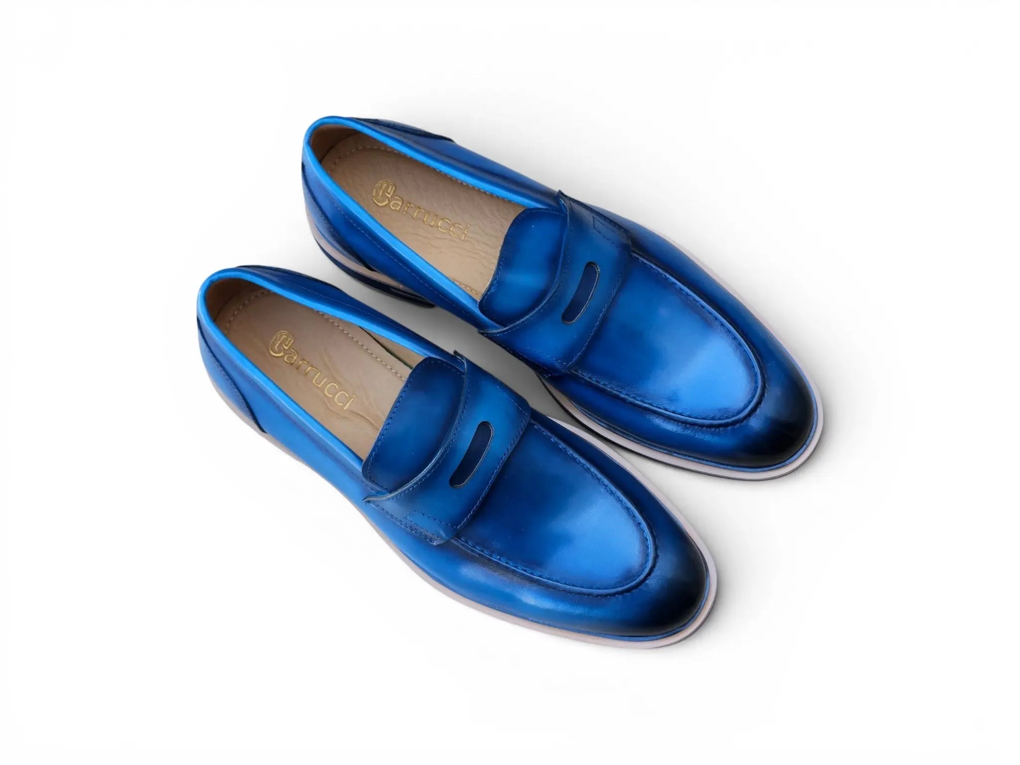 Carrucci Penny Loafer: Premium Calfskin Leather - [Color if applicable]
