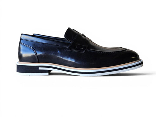 Carrucci Penny Loafer: Premium Calfskin Leather - [Color if applicable]