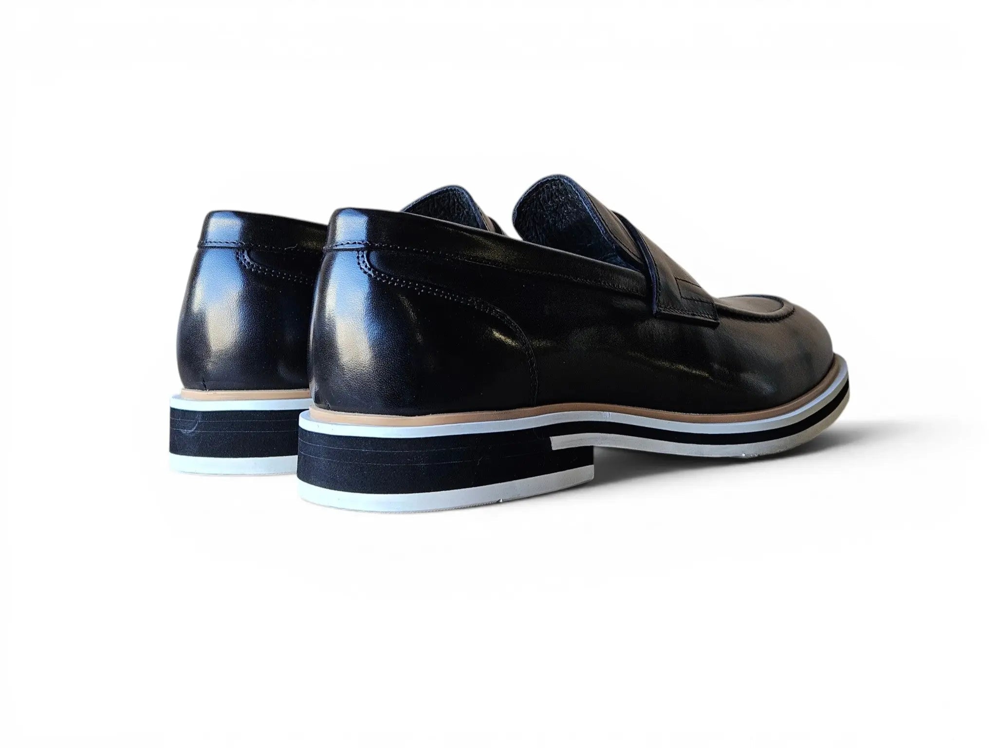 Carrucci Penny Loafer: Premium Calfskin Leather - [Color if applicable]
