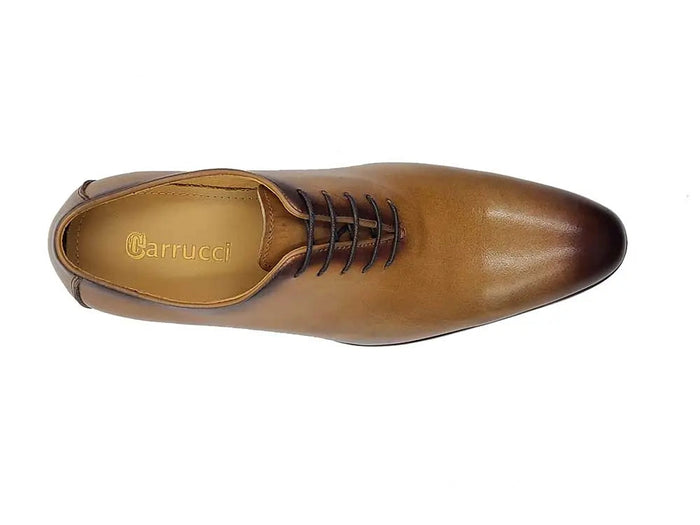 Carrucci Calfskin Whole Cut Lace-up Oxford
