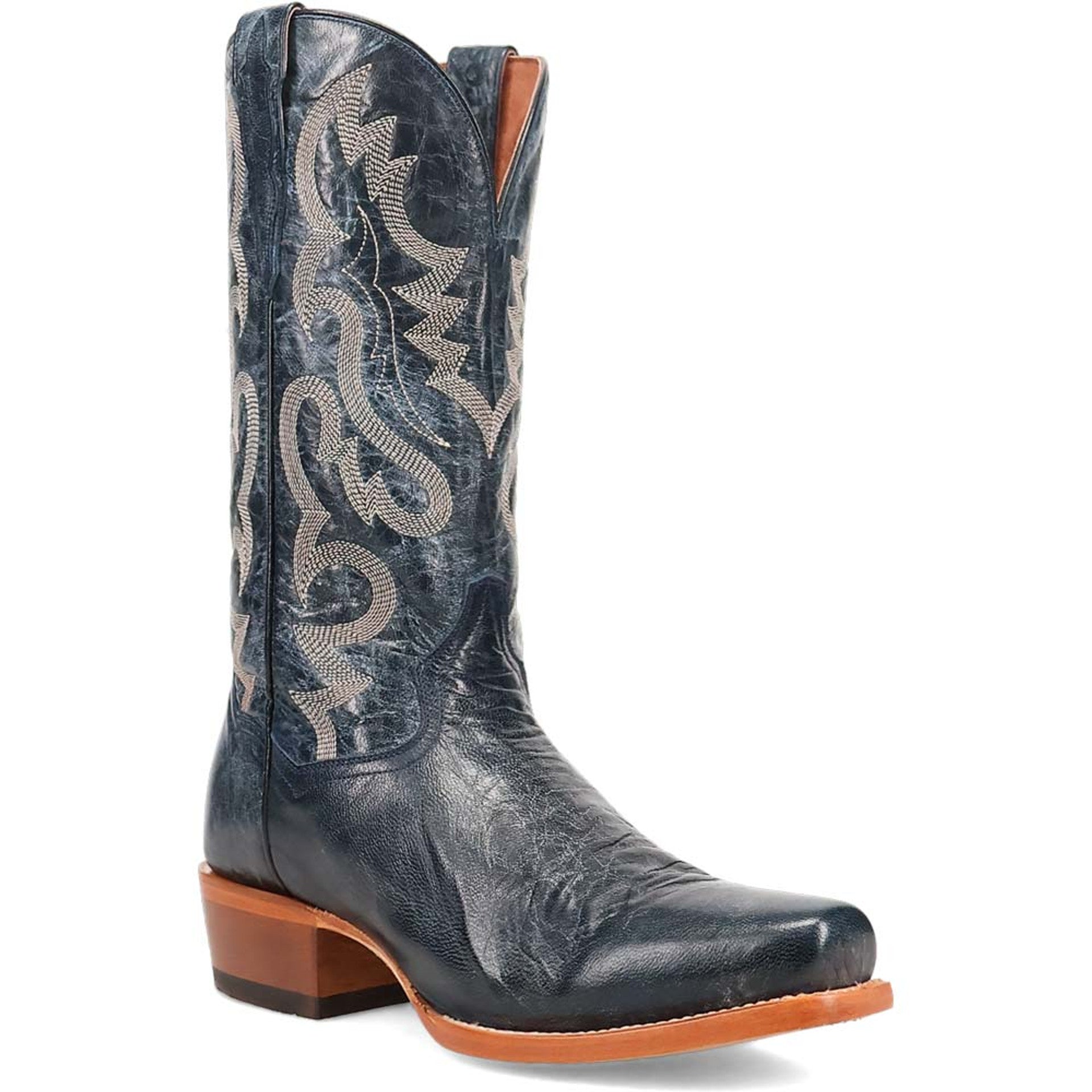Dan Post Mens Calvin Blue 13 Toe Shape 7 Leather Boot Dan Post Boots