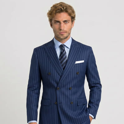 Chalk Pinstripe Suit