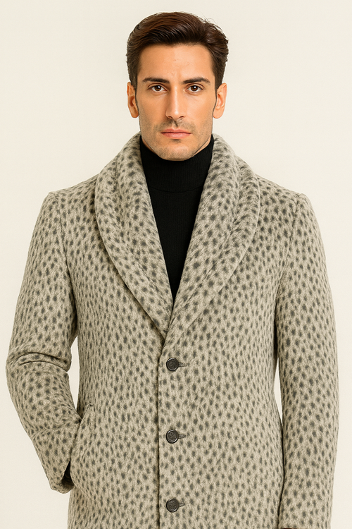 Vintage 1920s Gangster Pimp Coat - Full Length Leopard Faux Fur Style by USA Men's Outlet