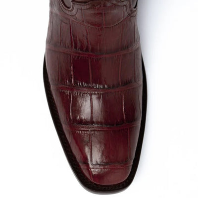 Ferinni Boot - Mens Dress Cowboy Boot - Ferrini Men's Stallion Alligator Boots French Toe Handcrafted Chocolate in Chocolate Ferrini USA