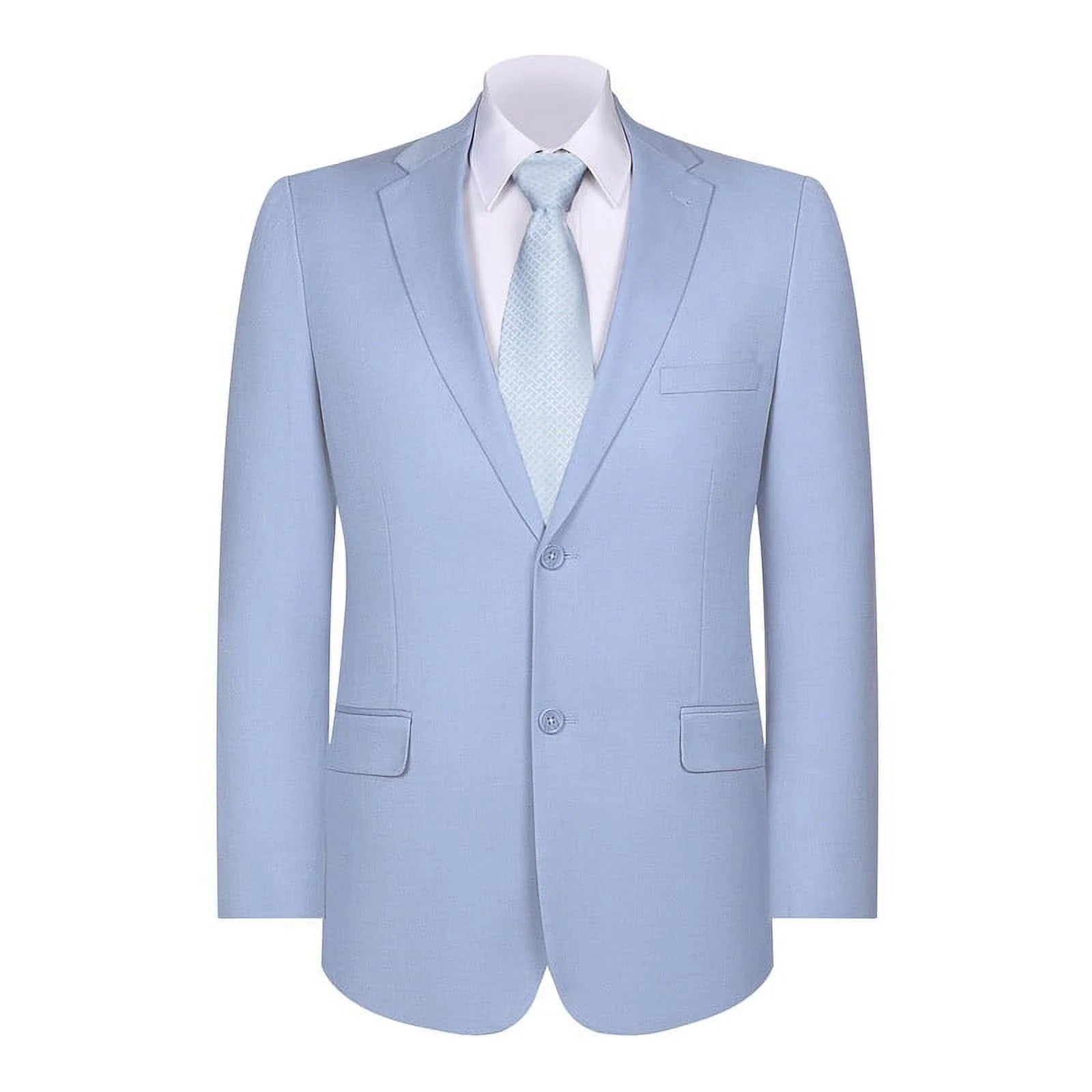 Mens Blazer Classic Fit Sport Coat Two Buttons Lightweight Suit Jacket Iceberg Green USA Men's Outlet