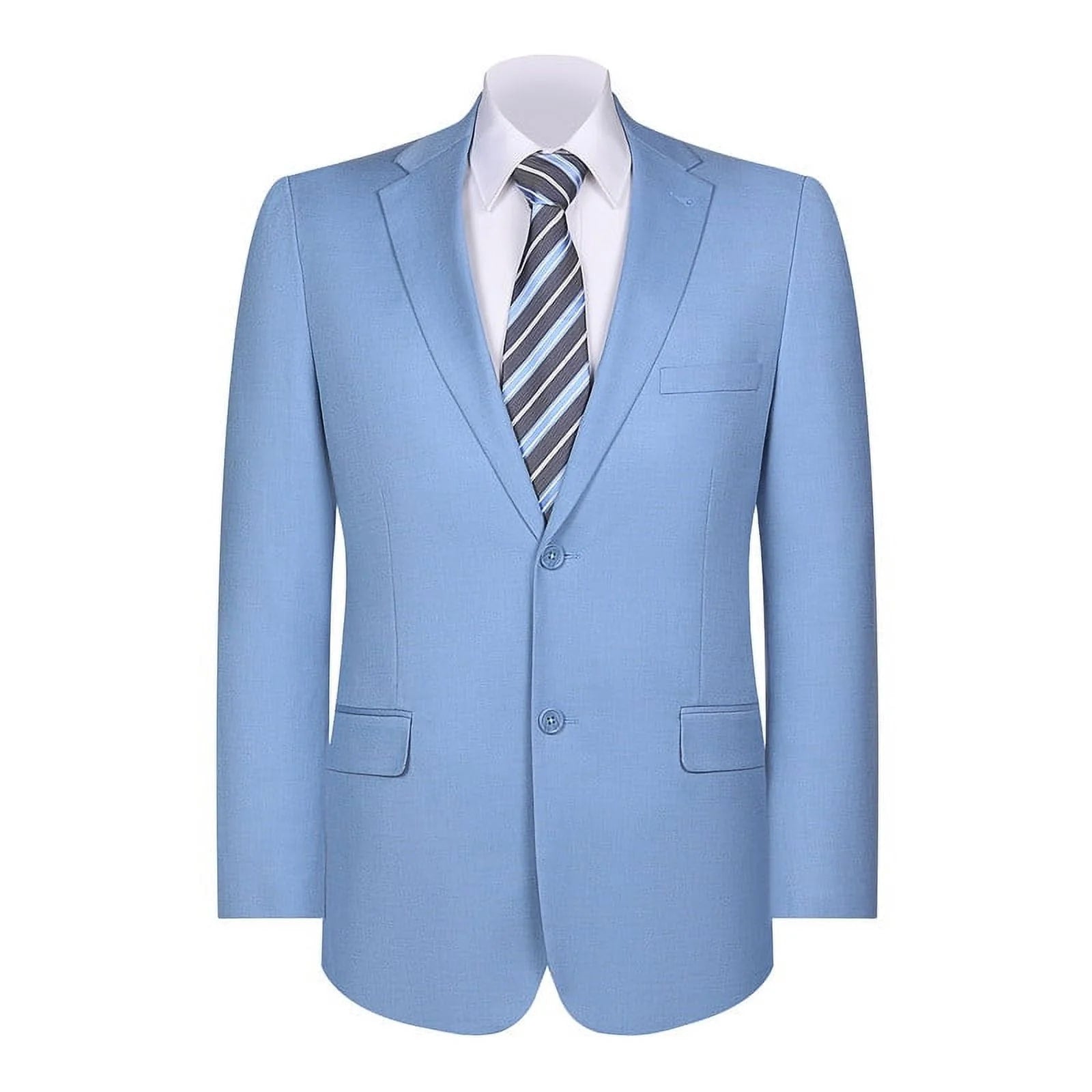 Mens Blazer Classic Fit Sport Coat Two Buttons Lightweight Suit Jacket Iceberg Green USA Men's Outlet