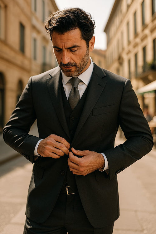 charcoal-suit-with-chest-pocket