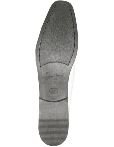 White Prom Shoes - Mens Classic Formal Shiny Patent White Tuxedo Shoe