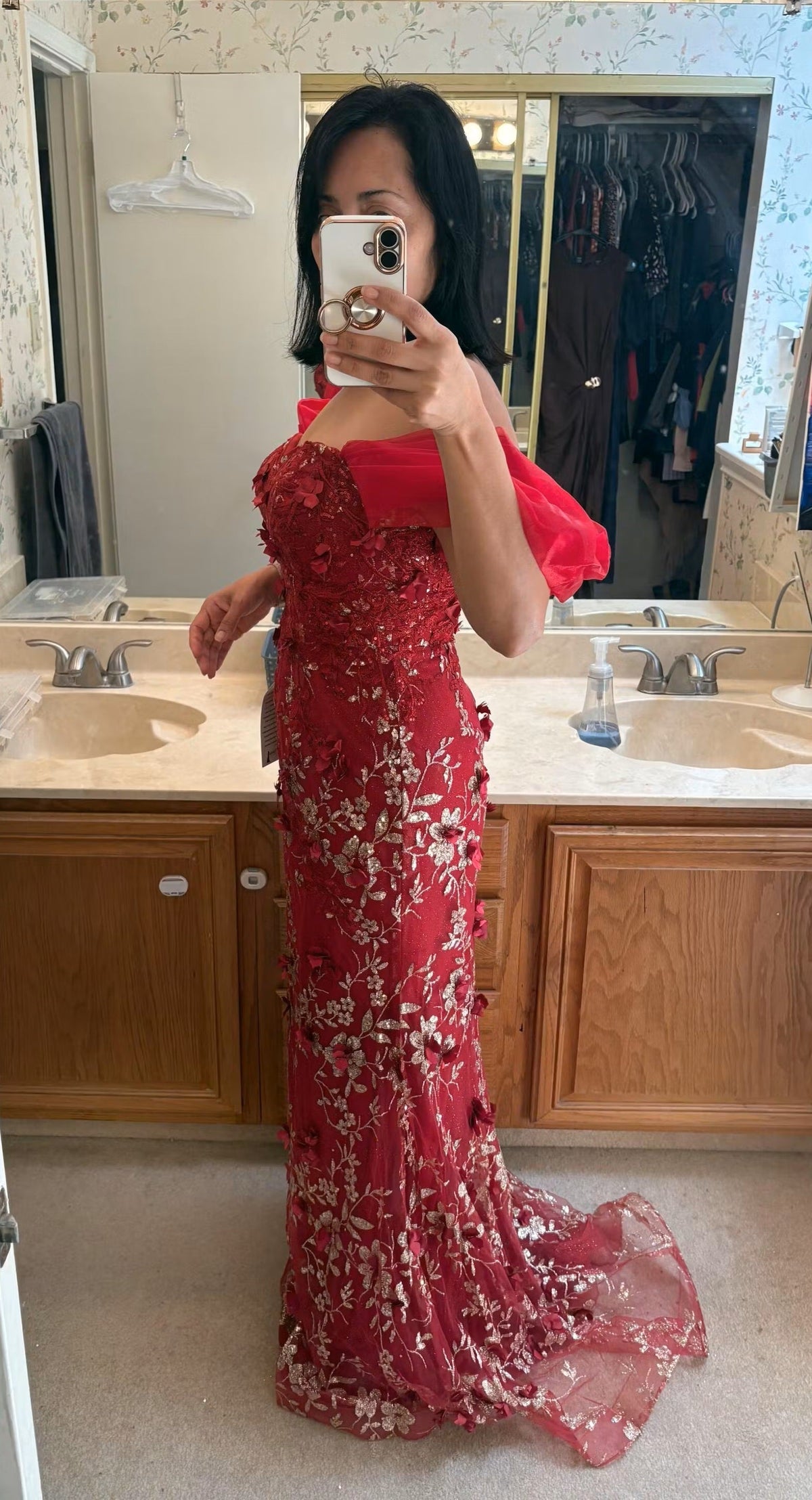 Rose Gold Quinceanera Mom Dresses Mother of the Quince Gowns