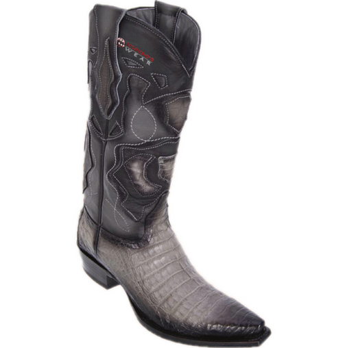 Men’s Los Altos Caiman Belly Boots Snip Toe (Style 1)