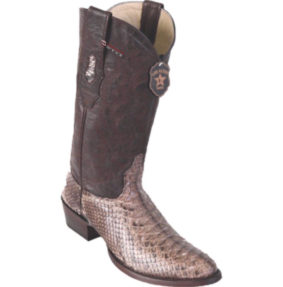 Men's Los Altos Python Boots Round Toe