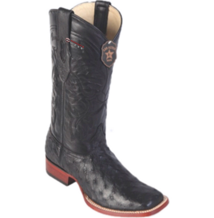 Men's Los Altos Ostrich Boots Wide Square Toe (Premium)