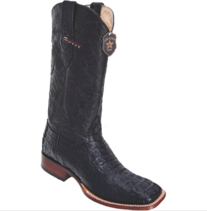 Men's Los Altos Caiman Hornback Boots Wide Square Toe