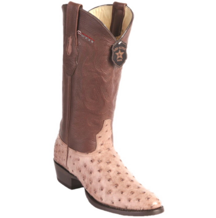Men's Los Altos Ostrich Boots Round Toe