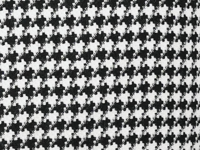 Black Houndstooth Hybrid Fit Double Breasted Jacket by USA Men's Outlet