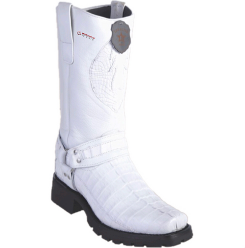 Men’s Los Altos Caiman Tail Biker Boots