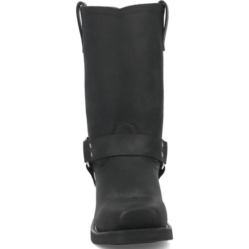 Dingo Black Oil Resistant Leather Mens Biker Boot