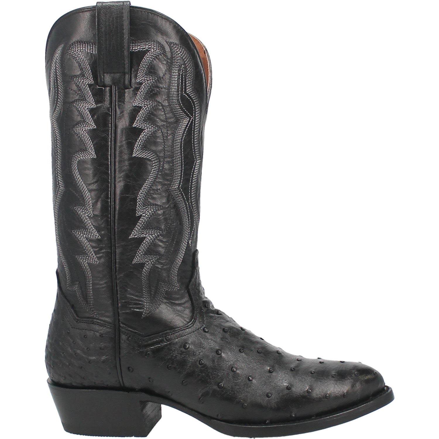 Dan Post Tempe Ostrich Boots - Full Quill Exotic Luxury