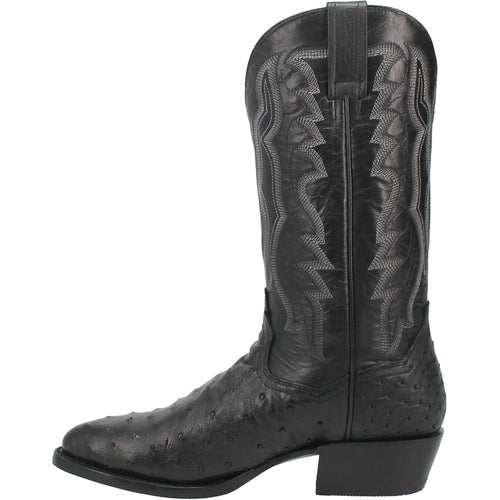 Dan Post Tempe Ostrich Boots - Full Quill Exotic Luxury