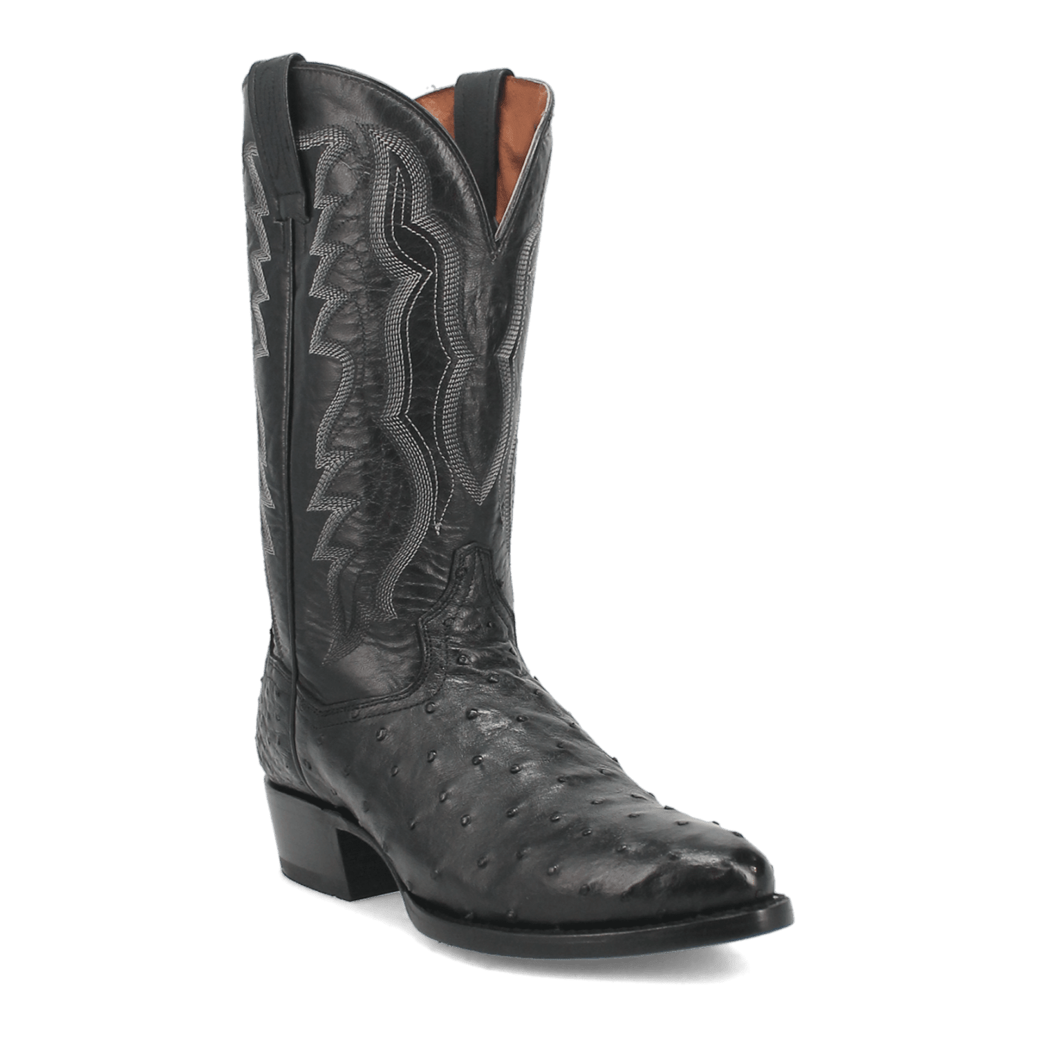 Dan Post Tempe Ostrich Boots - Full Quill Exotic Luxury