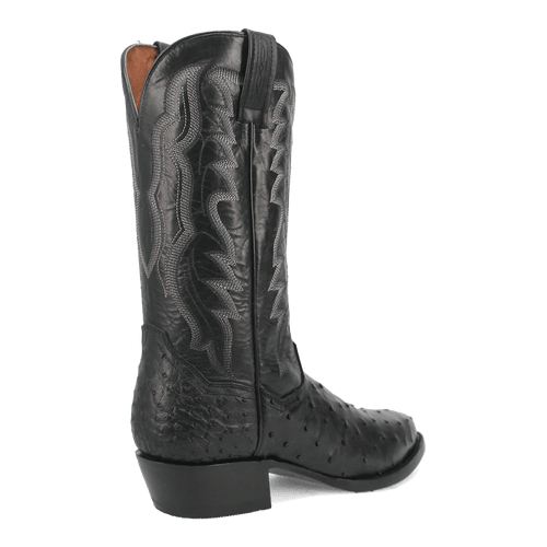 Dan Post Tempe Ostrich Boots - Full Quill Exotic Luxury
