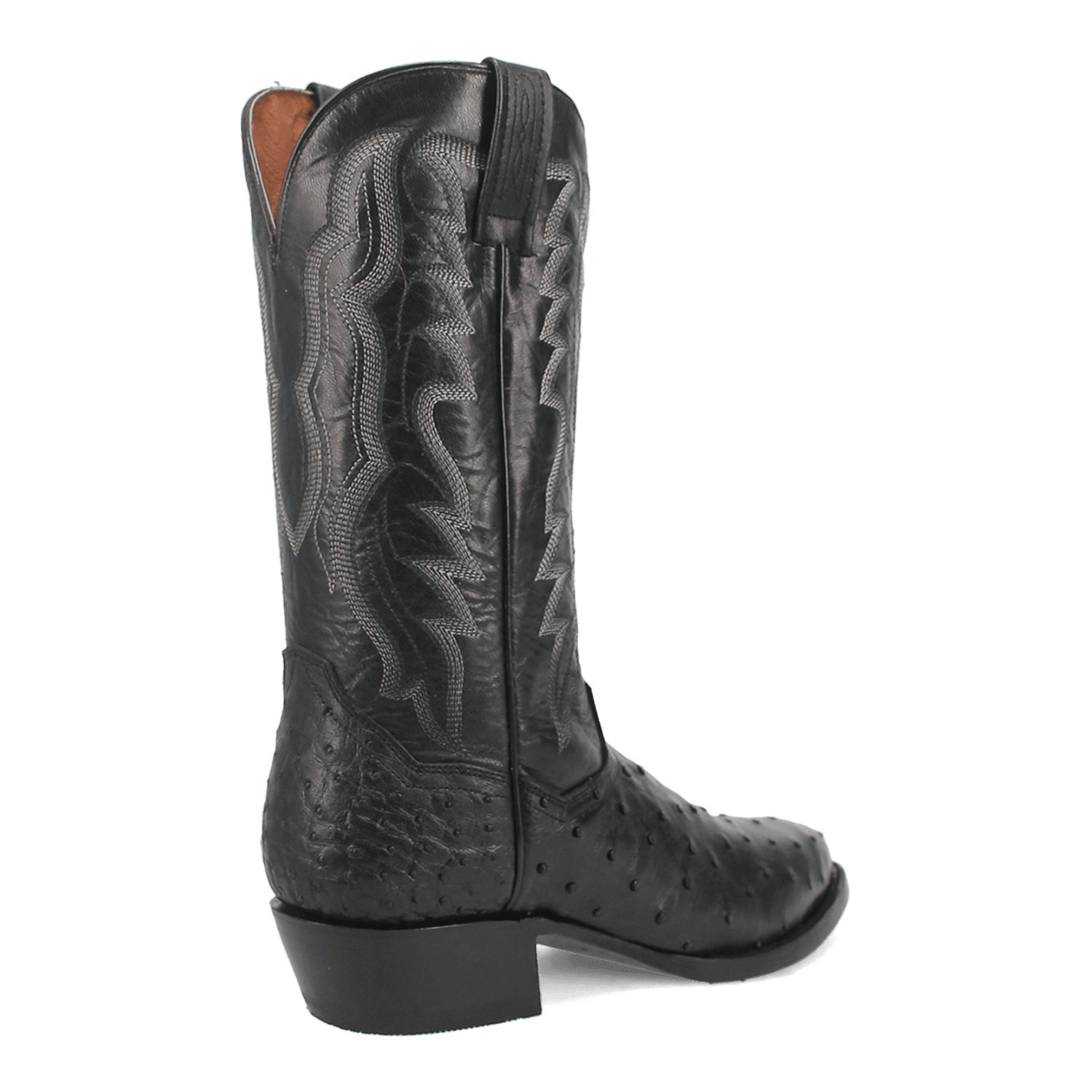 Dan Post Tempe Ostrich Boots - Full Quill Exotic Luxury