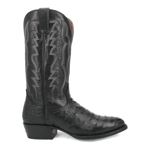 Dan Post Tempe Ostrich Boots - Full Quill Exotic Luxury