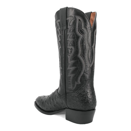 Dan Post Tempe Ostrich Boots - Full Quill Exotic Luxury