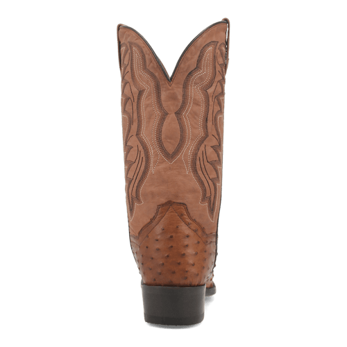 Dan Post Tempe Ostrich Boot - Full Quill Luxury Western