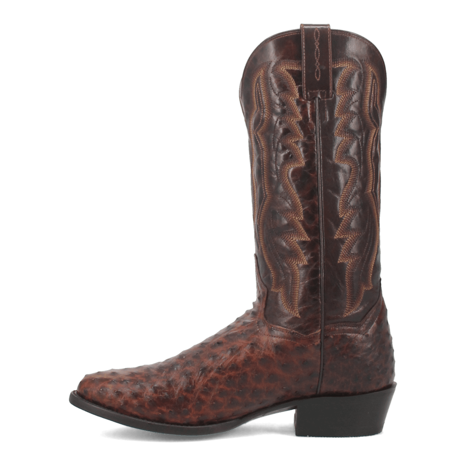 PERSHING FULL QUILL OSTRICH BOOT