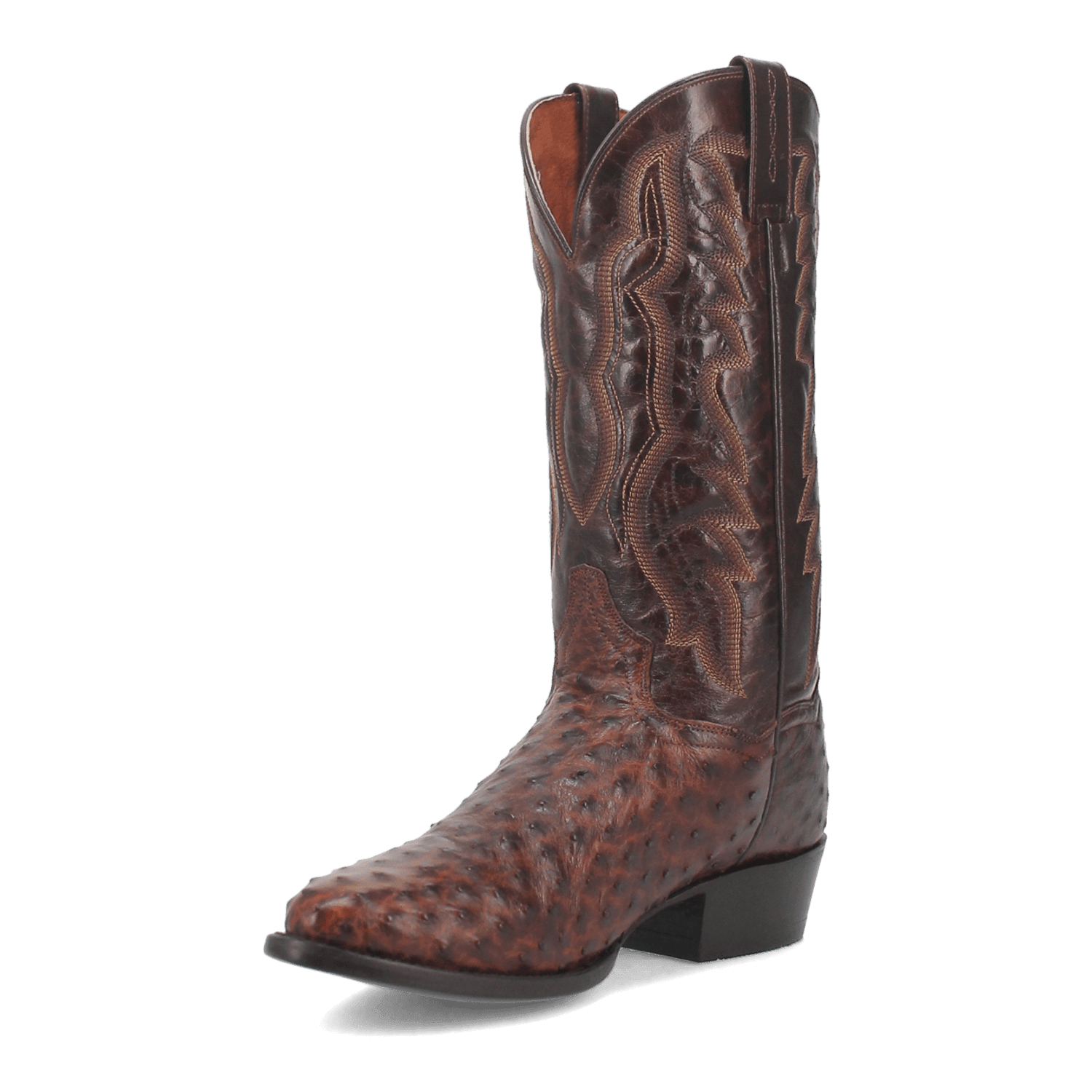 PERSHING FULL QUILL OSTRICH BOOT