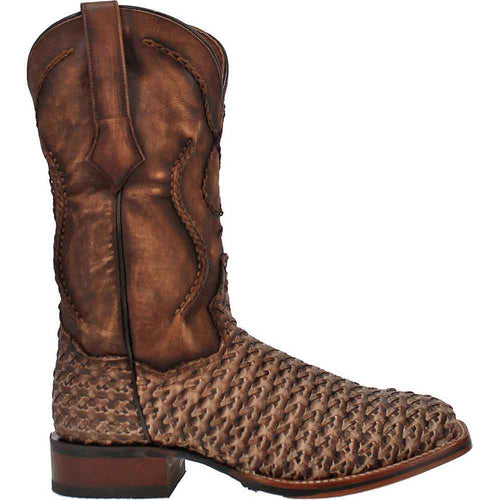 Dan Post Cowboy Certified Stanley Tan Square Toe Leather Boot by Dan Post Boots
