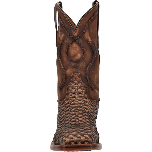 Dan Post Cowboy Certified Stanley Tan Square Toe Leather Boot by Dan Post Boots