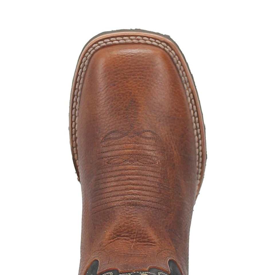 Dan Post Boldon Men’s Cognac Square Toe Leather Boot by Dan Post Boots