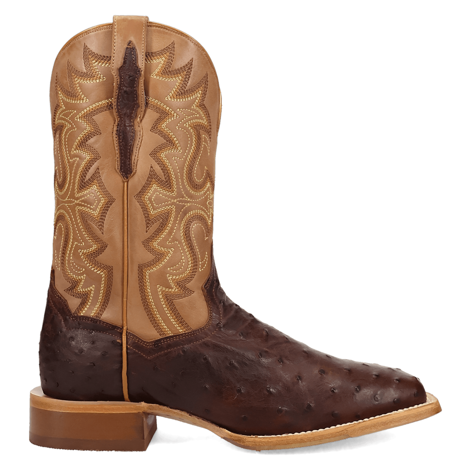 DRAYDEN FULL QUILL OSTRICH BOOT