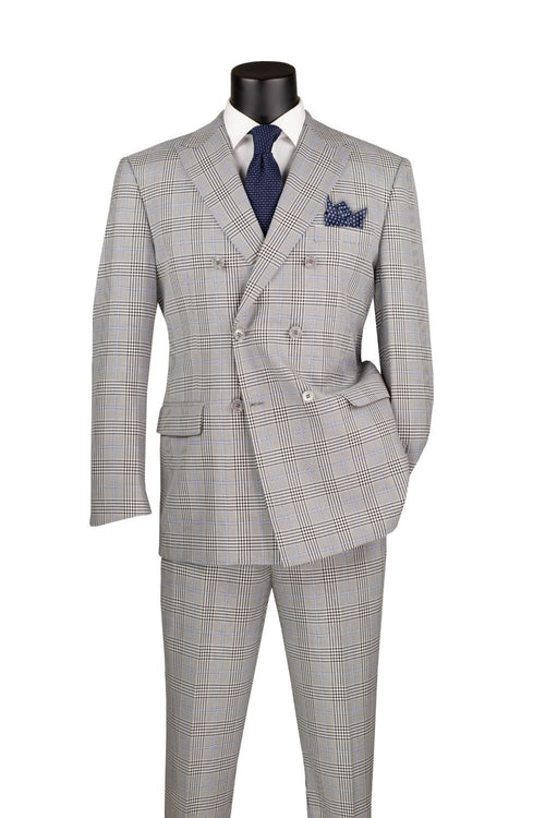 Slim Fit Tuxedo 3 Piece with Jacquard Pattern in Royal by Vinci