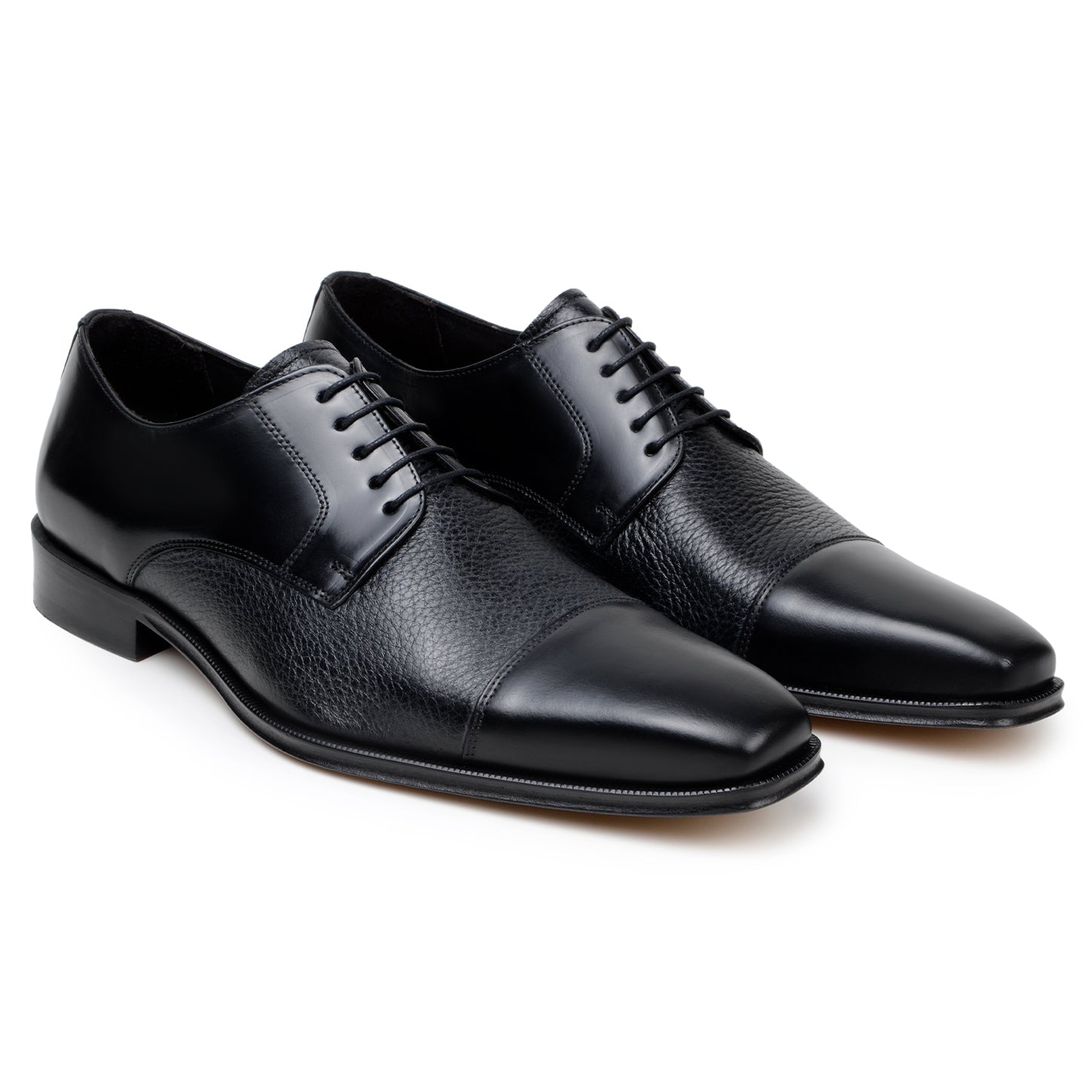 Belvedere Alexander Black Genuine Crocodile Dress Shoe