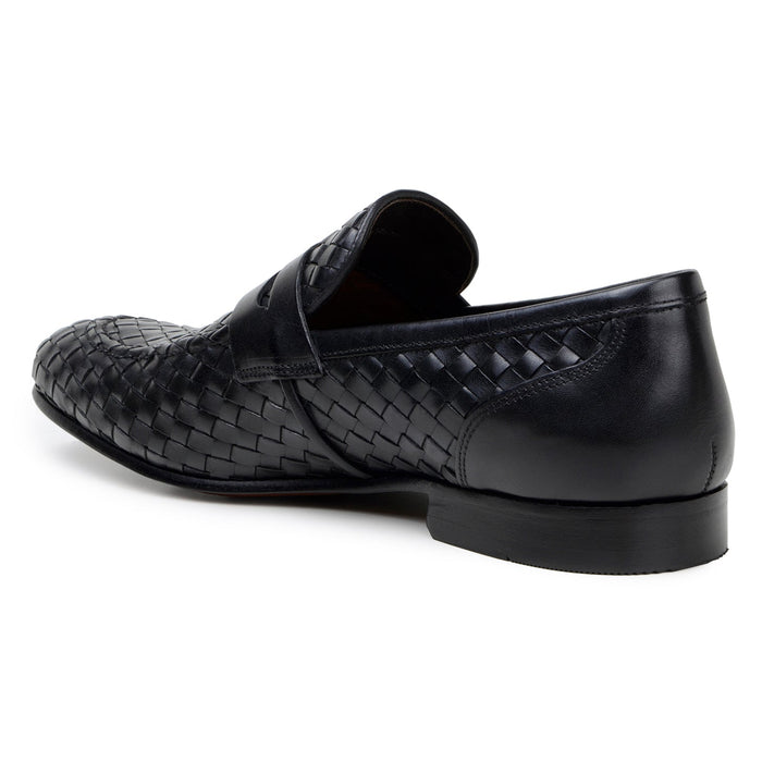Belvedere Luca Black Genuine Alligator Leather Oxford