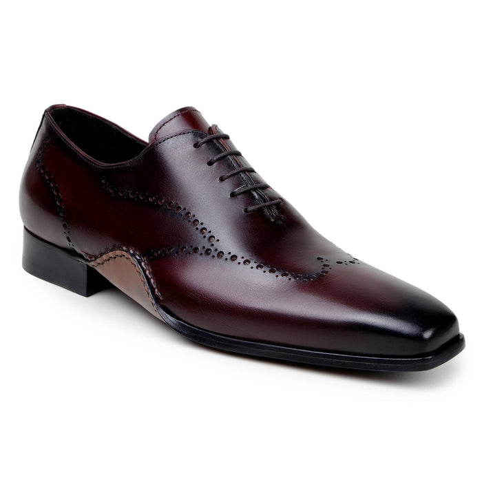 Belvedere Otto - Antique Burgundy Alligator Dress Shoe