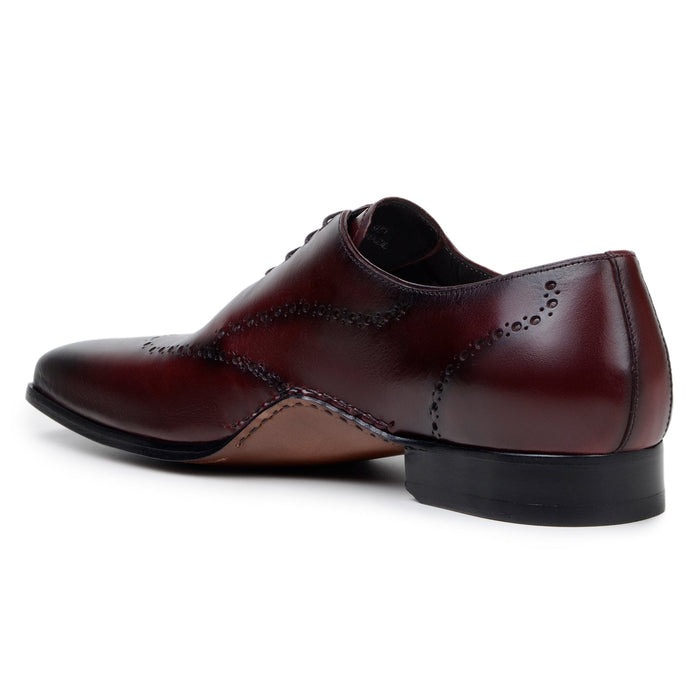 Belvedere Otto - Antique Burgundy Alligator Dress Shoe