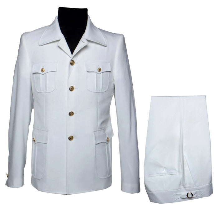 Rossi Man DUKE RM1762 Slim Fit 3-Piece White Suit - Modern Formalwear for Men at USA Men's Outlet