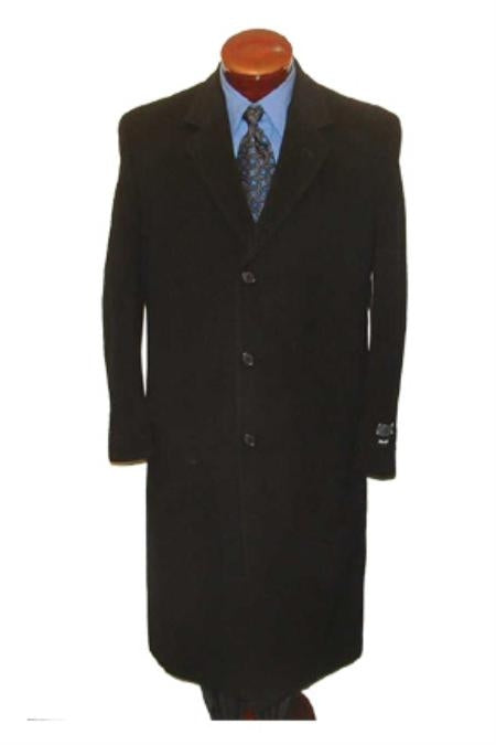 Stylish Classic Men's Overcoat Fashion ~ Business Men's Dress Coat In 3 Colors by USA Men's Outlet